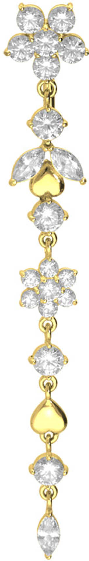 Chirurgenstahl Bauchnabelpiercing Mit Synthetischer Perle – Mini-Banane, Verschiedene Farben & Größen
